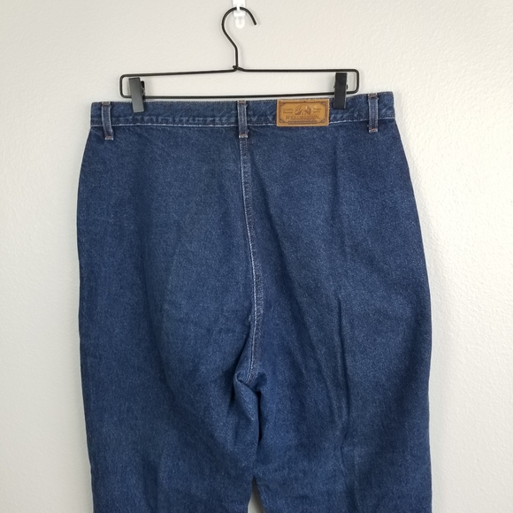 Vintage 90s Rocky Mountain High Rise Mom Straight Leg Rigid Denim Jeans Sz 17/18 - Picture 8 of 12